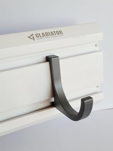 4-Pack - 3" Dia. J-Hook Set for Gladiator Gearwall and Geartrack Storage System, 20 lb Rating, Grey, Made in USA - Image 3