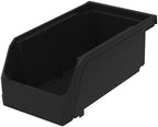 ReadySpace Small Stackable Plastic Storage Bins, 12-Pack, Black - Image 6