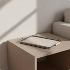 Metal Decorative Tray with Metal Frame Rectangular Catchall Tray with Handles Minimalist Tabletop Organizer for Living Room, Dark Gray, Large 52 34 4 CM - Image 7