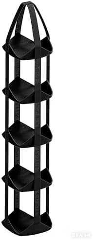 5-Tier Hanging Organizer with Hook | 60-Inch Over The Door & Wall Storage | 5 Deep Pockets for Sports Gear, Shoes, Toys, Books | Space Saver for Bedroom, Closet, Dorm, Entryway (4, Black) - Image 7