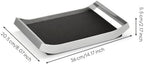 Vaveren Synthetic Material Tray Stainless Steel Valet Organizer Catchall Tray Decorative Storage Tray with Smooth Rounded Corners Low Profile Suitable for, Black, Small - Image 2