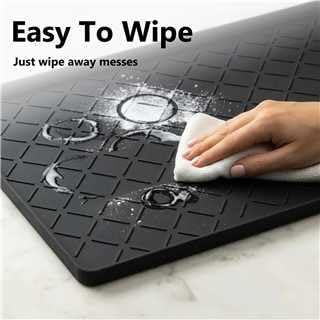MateeyLife Silicone Waterproof Mat for Dog & Cat Food Mat 19"X12" - Image 7