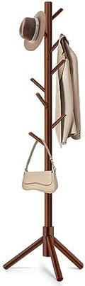 WANGMUXIA Coat Rack, Freestanding Coat Rack with 8 Hooks and 3 Adjustable Size Tree Coat Racks for Bedroom, Hallway, Entrance, Office, for Hats, Coats, Scarves, Handbags by WANGMUXIA