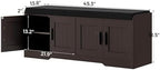 Homleke Shoe Storage Bench, 4 Doors & Thickened Padded Seat Cushion - Image 2