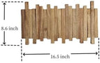Natural Wood Wall Mounted Piano Coat Rack| Coat Rack Wall Mount| Flip Down Wall Hook Rack 5 Hooks| Entryway Wall Art Hook,Made of Acacia Wood (Wood Wax Oil staining Light Brown). - Image 5
