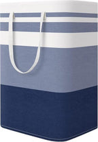 StorageRight Laundry Basket Hamper Large Collapsible Laundry Hamper with Easy Carry Handles，Freestanding Clothes Hampers for Laundry, Bedroom, Dorm, Clothes, Towels, 75L, Gradient Blue by StorageRight