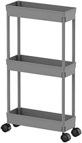 Sooyee 3 Tier Slim Storage Cart, Rolling Utility Cart,Grey by Sooyee