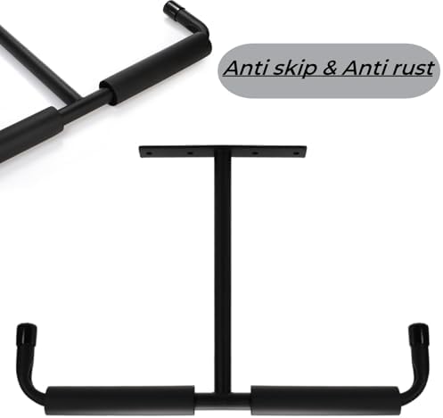 Tlence 4 Pack Overhead Garage Storage Hooks, 16.5" Heavy Duty Ceiling Mount Hangers, Double T-Bar Metal Ladder Ceiling Racks, Hanging for Bike, Pipe Lumber, Fishing Rod, Sports Equipment - Image 4