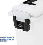 Sheffield 12635 Ammo Storage Box, Stackable .30 Cal Field Boxes, Water and Dust Resistant, Lockable Storage Box with Handle, Secures Hunting Gear, Supplies, and Bullets, Made in USA, Frost(Pack of 6) - Image 5