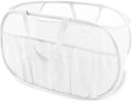 Collapsible Laundry Baskets, Upgrade Pop Up Laundry Hamper with Convenient Bags, Foldable Laundry Basket Mesh Light Weight, Easy to Carry Clothes Hampers for Laundry, Dorm, Toys, Travel White by BATTOO
