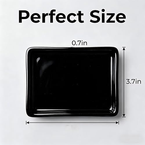 Square Minimalist Ceramic Ring Dish, White Jewelry Tray for Women, Modern Vanity Decor & Organizer, Ideal Engagement Wedding Birthday Christmas Gift for Friend Sister - Image 2