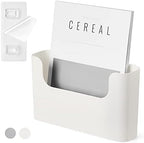 YOHOM No Drilling File Holder Wall Mails Magazines Organizer Adhesive Door Mount, Single Pocket(WHITE, 1 PCS) by Yohom