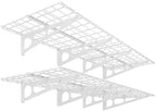 FLEXIMOUNTS 2-Pack 2x6ft Garage Shelving 24-inch-by-72-inch Heavy Duty Wall Mounted Shelves Garage Storage Rack Floating Shelves, 1400lbs Load Capacity, White, Classic Series by FLEXIMOUNTS