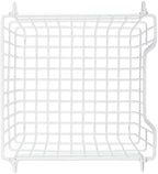 DII Metal Wire Utility Storage Bin, Large, 11x11x11", White - Image 3