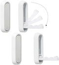 Dntorx Folding Wall Hooks, 2 Pack, White, Zinc Alloy, Heavy Duty Coat Hooks by Dntorx