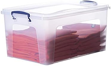 Superio 36 Quart Clear Plastic Storage Boxes with Lids, Stackable Organizer Containers, BPA-Free Storage Bins for Home, Office, School & Dorm, 6 Pack - Image 5