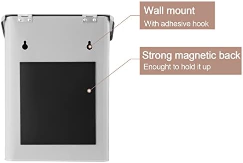 Magnetic Lint Bin for Laundry Room Organization and Storage,Light Grey - Image 2
