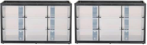 CRAFTSMAN Storage Organizer Bin System, 9 Compartment, Plastic (CMST40709) (Pack of 2) by CRAFTSMAN