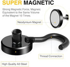DIYMAG Magnetic Hooks 20pcs 50lbs Cruise Essentials 2026 Magnet Hook Black - Image 3