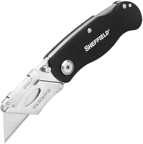 Sheffield Folding Utility Knife, Accepts Standard Utility Knife Blades by Sheffield