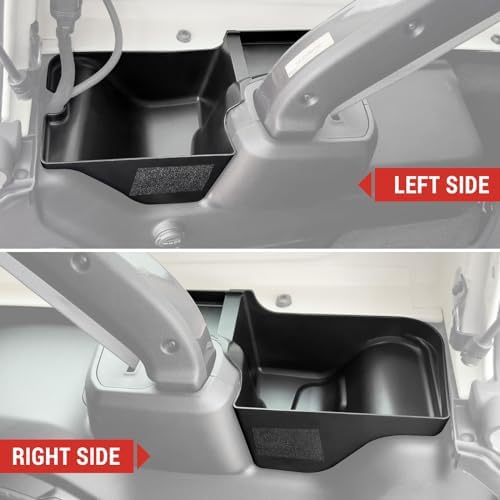 Trunk Side Storage Bin Fit for 2024-2026Jeep Wrangler JL JLU 4XE, Cargo Organizer Tray Wheel Well Storage Box for 2025 Wrangler JL 4 Door Accessories(Left+Right) - Image 5