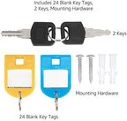 Amazon Basics Cabinet Key lock Box, Silver, 12.5"D x 8.5"W x 2.45"H - Image 6
