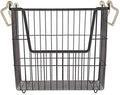 DII Metal Wire Utility Storage Bin, Large Rectangle, 13x10x11", Black/Gold by DII