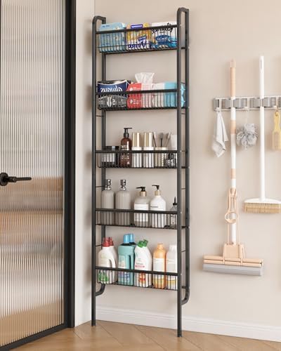 UMDONX Narrow 5-Tier Behind-the-Door Bathroom Storage Rack by UMDONXBuyNow