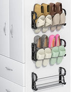 Wall Mounted Shoe Rack 3Pack, No-Drill Organizer for RV and Home by DEYILIAN