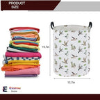 Essme Kids Laundry Basket,Duck Hamper Collapsible Waterproof Storage Bin for Home Decor,Gift Baskets(Green Duck) - Image 2