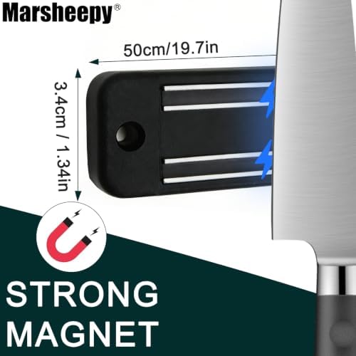 19.7in Magnetic Knife Strips,Magnetic Knife Holder for Wall/Refrigerator - Image 2