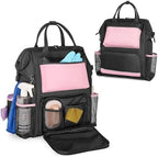 LoDrid Heavy Duty Cleaning Supplies Bag with Steel Frame Top, Pink by LoDridDirect