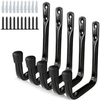 Dreecy J Utility Hooks for Hanging Heavy Duty Garage Storage Utility Hooks, Utility Hook for Garage Wall,Color Black, 5 Pack by Dreecy