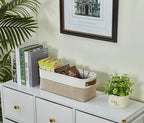 DECOMOMO Narrow Storage Bins, Small Storage Baskets for Shelves 4 Pack - Image 5