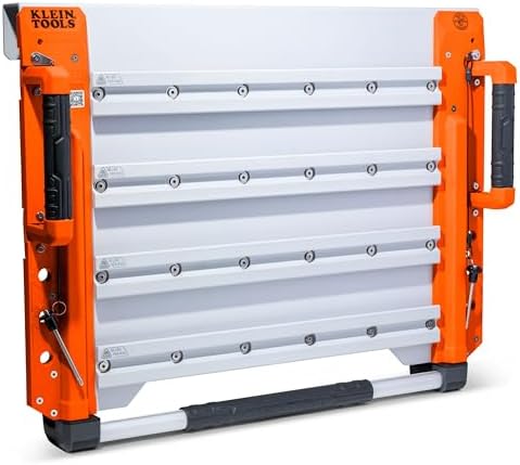 KLEIN TOOLS BC700WA LiftPro 24-Inch Wall Mount System, Heavy-Duty Modular Tool Organization with Four Interior and One Exterior Rail, 50-Pound Capacity Per Rail For Man Lift and Scissor Lift by Unknown