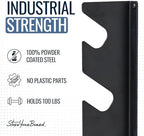 StoreYourBoard Shed Tool Organizer Wall Mount, Garage Organization, Garden Tool Organizer for Shovels and Rakes, Solid Steel Holds 100 lbs - Image 2