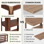SolidWood Entryway Shoe Rack Storage Bench, Flip-Top Soft-Close Lid, 39.4'' - Image 4