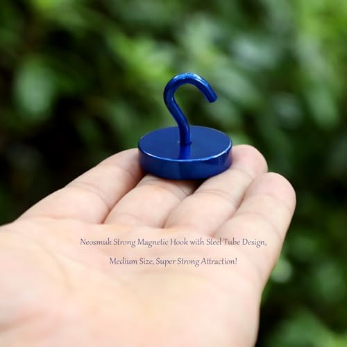Neosmuk Magnetic Hooks Steel Tube Design for Cruise,100lb+ Navyblue,10 Pack - Image 2