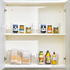 Clear Plastic Storage Bins - 12 Pack Pantry Organizers and Storage, Clear Pantry Organizer Bins, X-Large Plastic Containers with Handle for Kitchen, Cabinet, Bathroom, Classroom Organization - Image 4