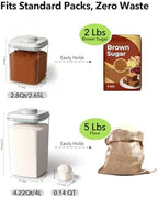 Airtight Food Storage Containers Set with One-Touch Lid, 4-Pack (4.22 QT / 4.0 L) Best Value Stackable Durable PET for Complete Kitchen Pantry Organization - Image 6