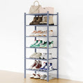 Smiry Bamboo Shoe Rack, 8 Vertical Slats, 6 Tier - 17.3" Wide, Grey by Smiry
