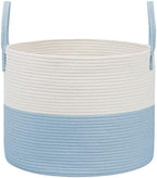 JMvicyroam 65L Extra Large Machine Washable Cotton Rope Blanket Basket by JMvicyroam