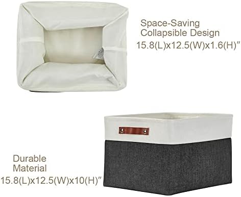 DECOMOMO Storage Bins, Extra Large Fabric Storage Baskets for Shelves 3Pack - Image 3