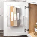 iDesign Adhesive Organizer Bin, Set of 4, Clear - Image 6