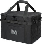 Tactical Camping Storage Bag - 38L Utility Tote Bag Organizer with Combination Lock and Shoulder Strap by Lemubeane