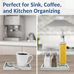 Spacewiser Countertop & Vanity Silicone Tray – 2 PC Small 7.7" Soap Tray - Image 6