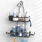 Hanging Shower Caddy Over Shower Head - No Drill Rustproof Shower Rack by Aitatty