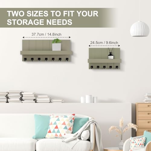 Key Holder for Wall, Decorative Key Holder with Shelf - Image 4