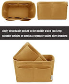 LEXSION Felt Purse Organizer Insert, Tote Bag Shaper Dividers with 5 Sizes - Image 2