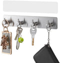 Key Holder with 4 Hooks,Adhesive Key Hanger Organizer for Wall Mount by Unknown
